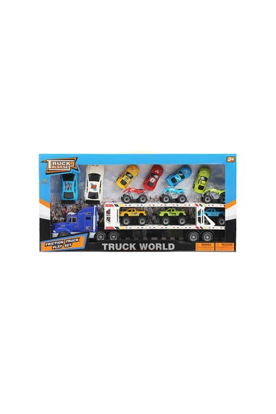 Yuga Toys Taşıyıcı Tır 12 Parça Plastik Araçlı ürün görseli 1