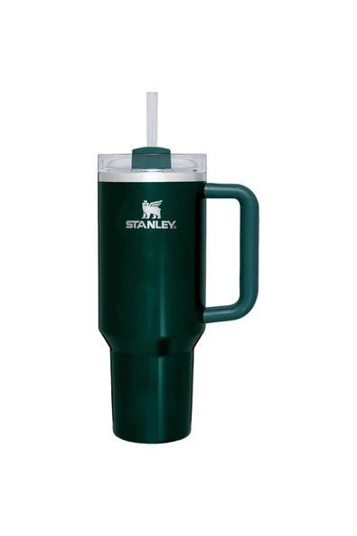 4 ADET Stanley Quencher H2.O FlowState Tumbler Pipetli Termos Evergreen Glow 1.18 Litre ürün görseli 1