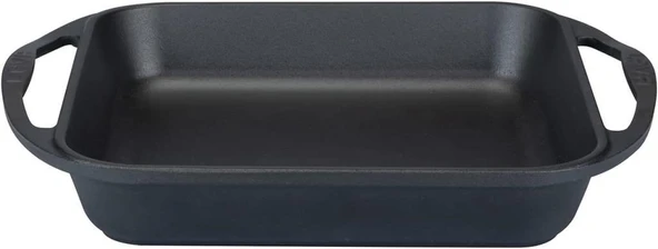 Lava Metal Döküm Kızartma Tavası, Kare, 26x26 cm, Siyah Teşhir ürün görseli 1