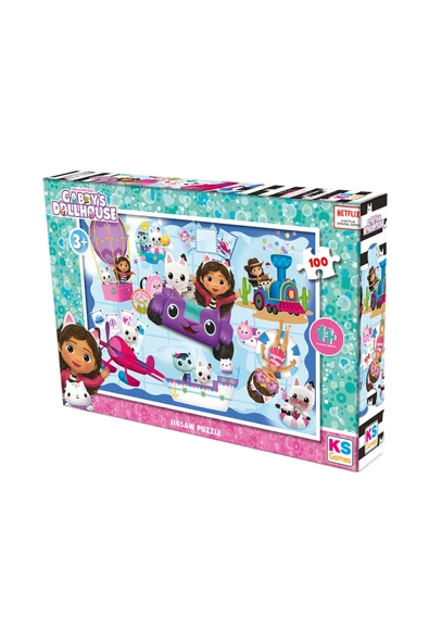 KS Games Gabby Dollhouse 100 Parça Puzzle GB 714 ürün görseli 1