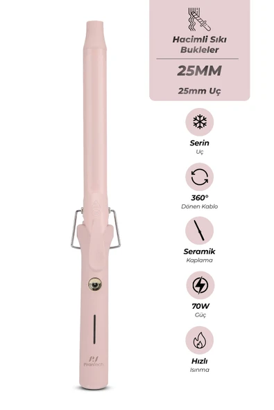 KS-325 Profesyonel 25mm Saç Maşası - Doğal Su Dalgaları ve Bukle Yapıcı ürün görseli 1