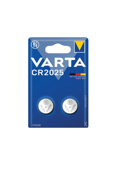 4 ADET Varta Düğme Pil Lityum 2'li CR2025 ürün görseli 1