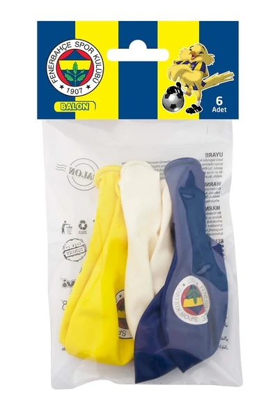 Fenerbahçe Balon 6'lı Poşet ürün görseli 1