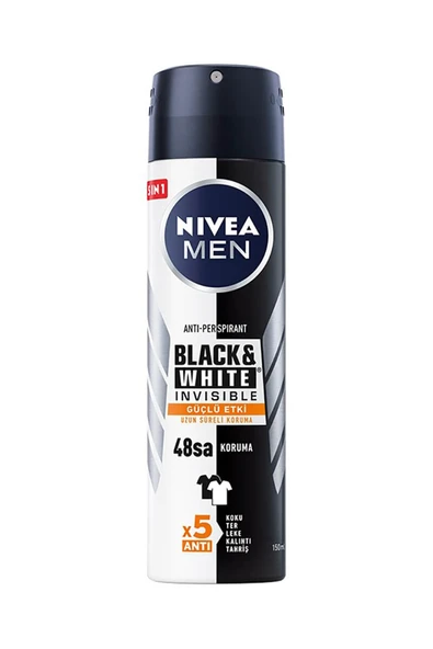 2 ADET  Nivea Deodorant Black&White Ultimate Impact Erkek 150 ml ürün görseli 1