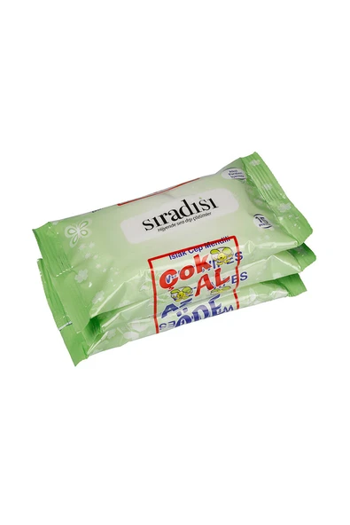 4 ADET   Sıradışı Islak Cep Mendil 15 Li 3 Lü Paket ürün görseli 1