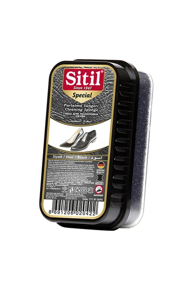 4 ADET   Sitil Parlatıcı Sünger Kutulu Siyah ürün görseli 1
