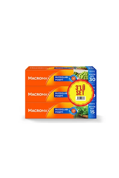 Macromax Buzdolabı Poşeti 4 Al 3 Öde Orta Boy 80 Li ürün görseli 1