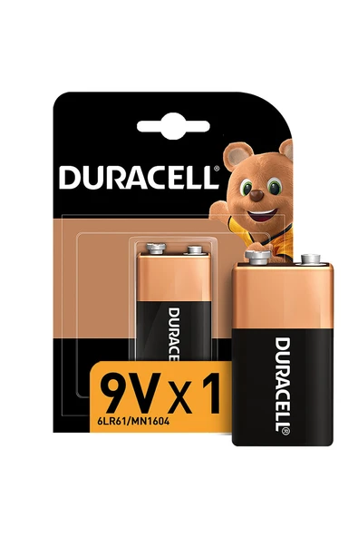 3 ADET  Duracell 9V Tekli Pil ürün görseli 1