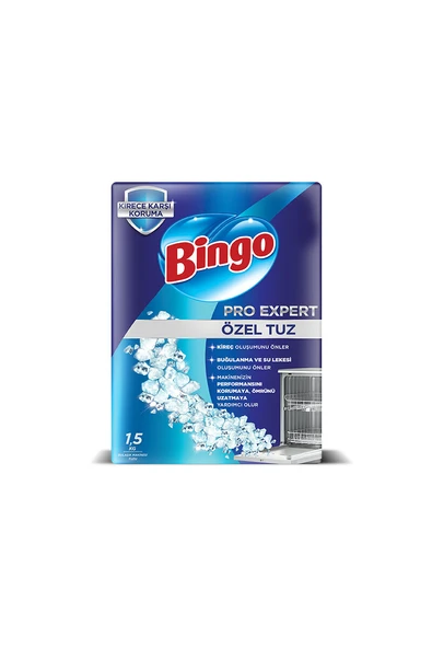 2 ADET  Bingo Dinamik Bulaşık Makinesi Tuzu 1500 G ürün görseli 1