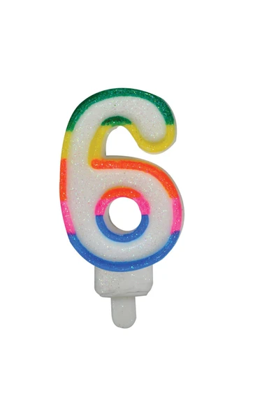 3 ADET  Rakam Mum 6 Numara - Resim 2