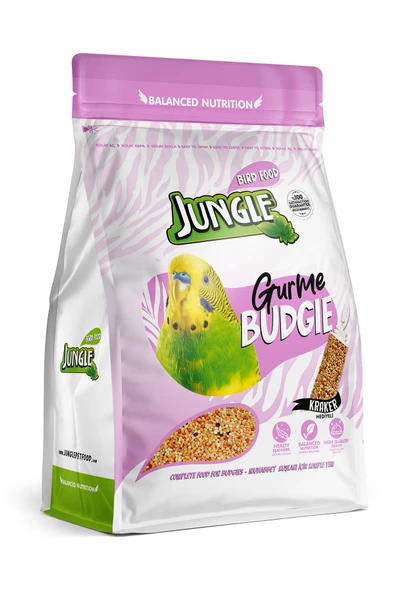 3 ADET  Jungle Muhabbet Kuşu Yemi Kraker Hediyeli 400G ürün görseli 1