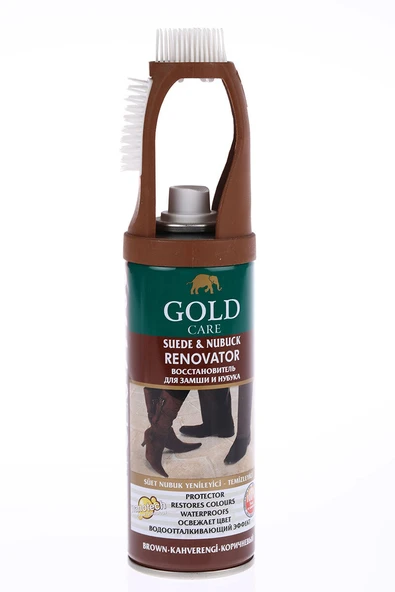 Goldcare Ayakkabı Boyası Sprey Nubuk 200 ml Kahverengi ürün görseli 1