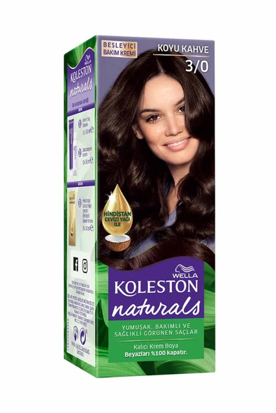 4 ADET   Koleston Naturals Saç Boyası Maxi 3/0 ürün görseli 1