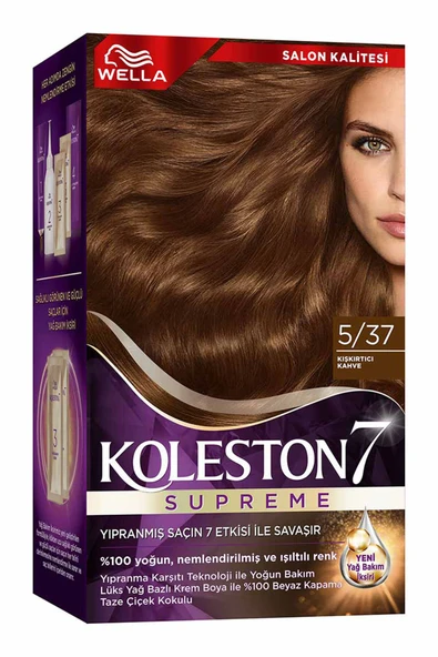 3 ADET  Koleston Saç Boyası 5/37 Kışkırtıcı Kahve ürün görseli 1