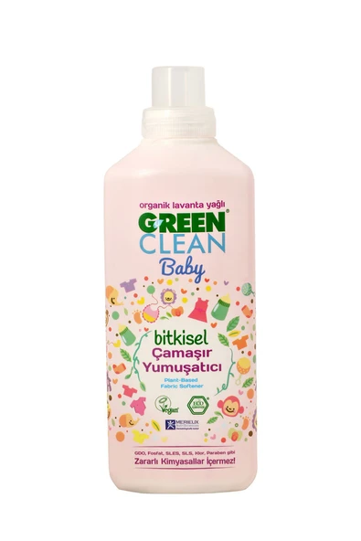Green Clean Bitkisel Sıvı Bebek Çamaşır Yumuşatıcı 1000 ml ürün görseli 1