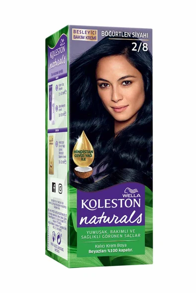 2 ADET  Koleston Naturals Saç Boyası Maxi Böğürtlen Siyahı 2/8 ürün görseli 1