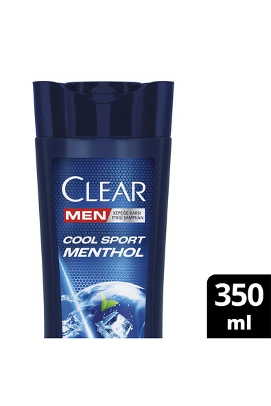 4 ADET   Clear Men Cool Sport Menthol Şampuan 350 ml ürün görseli 1