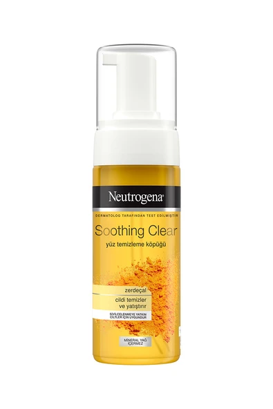 3 ADET  Neutrogena Soothing Clear Yüz Temizleme Köpüğü 150 ml ürün görseli 1