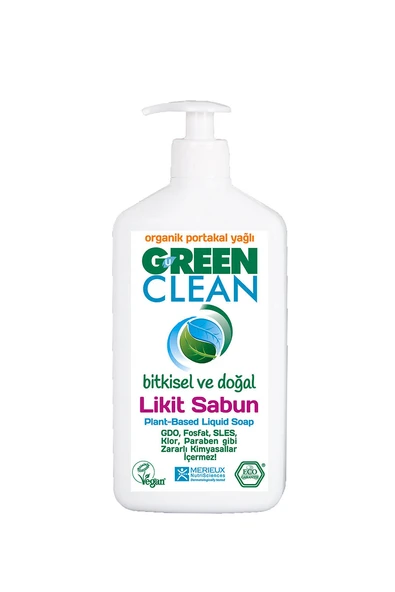 2 ADET  Green Clean Bitkisel Likit Sabun 500 ml - Resim 2