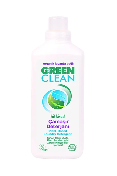 Green Clean Bitkisel Sıvı Çamaşır Deterjanı 1000 ml - Resim 2