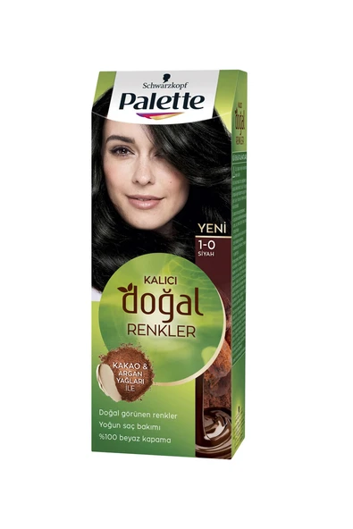 3 ADET  Palette Natural Saç Boyası 1.0 Siyah ürün görseli 1