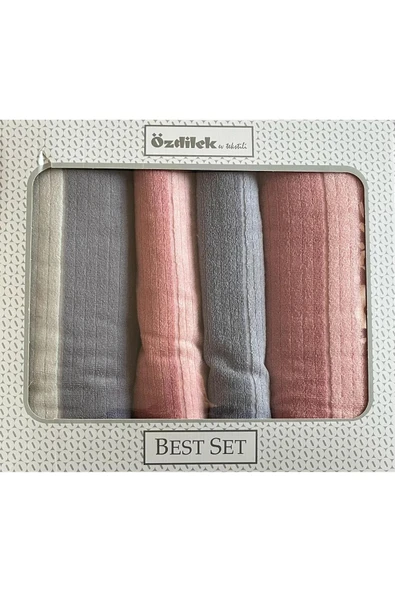 Özdilek PURE LINE GRI-PEMBE BEST SET ürün görseli 1
