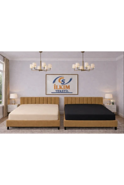 cs ilkim 2'li Comford Penye Çarşaf fitted (200x200) ürün görseli 1
