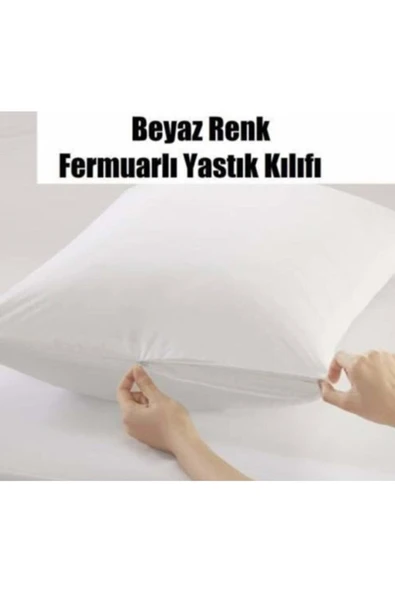 Çelik Yastık iç Kılıf Fermuarlı Beyaz 4 Adet ürün görseli 1