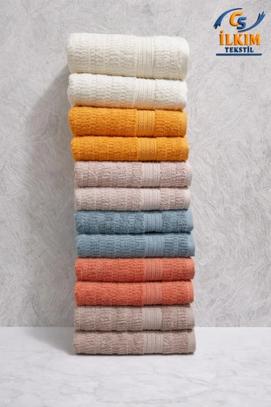 cs ilkim SOFT COTTON / 6'lı 50&90 Cm El Yüz Havlu Seti (6 Renk) ürün görseli 1