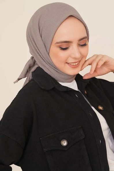 Organic Scarfs Kadın Testtür Mio Caz Eşarp Hijap Modeli ürün görseli 1