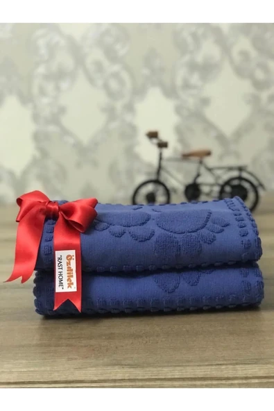 Özdilek Banyo Ayak Havlusu 2li - Lacivert ürün görseli 1