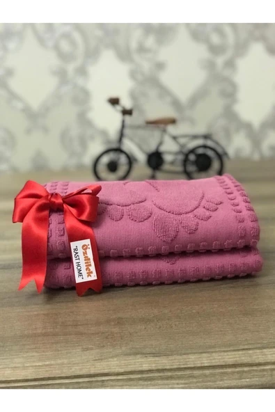 Özdilek Banyo Ayak Havlusu 2'li(Koyu Pembe) ürün görseli 1