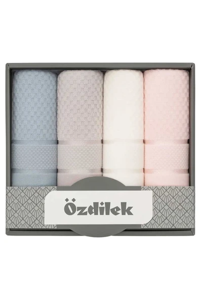 Özdilek Bright Kadife El ve Yüz havlusu 50*90cm 4'lü Kutulu 8697353664441 ürün görseli 1