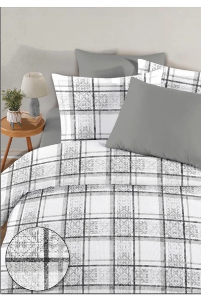 cs ilkim %100 Pamuk Geometrik Desen Çift Kişilik Pike 200*240 cm (YENİ MODEL) ürün görseli 1