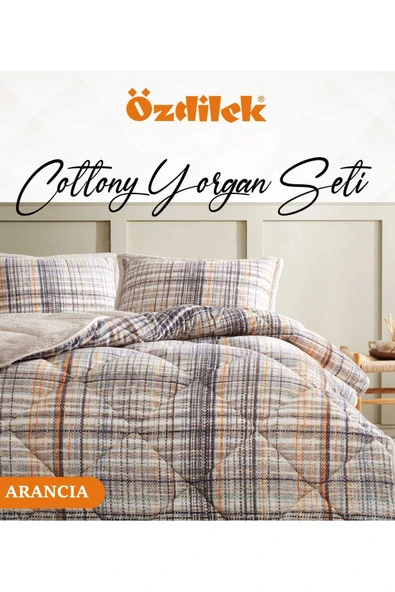 Özdilek Cottony Yorgan Seti Çift Kişilik Yastık Kılıfı 2 Adet Yorgan 1 Adet ürün görseli 1
