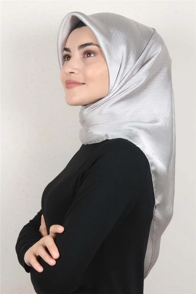PİRAMİT Diamond Janjan Eşarp 4103-12 Gri ürün görseli 1