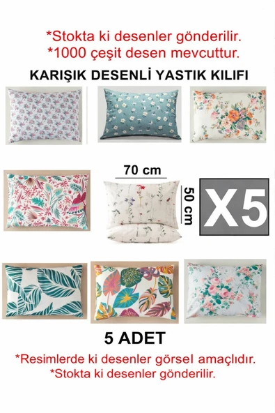 cs ilkim Vie En Cotton Karışık Desenli Yastık Kılıfı,Düğünlük Dağıtmalık Okuluk,Gündelik Kullanımlık ürün görseli 1