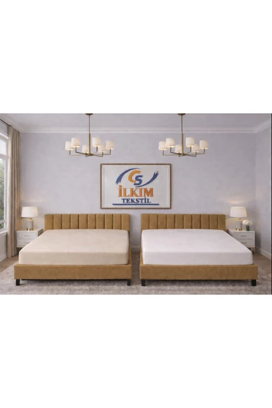 cs ilkim 2'li Comford Penye Çarşaf fitted (200x200) ürün görseli 1