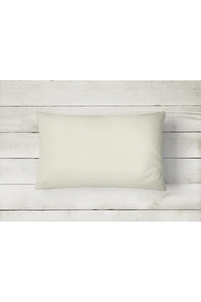 VentiSette 2 Adet Krem Pamuklu Fermuarlı 50x70 Cm Yastık Kılıfı ürün görseli 1
