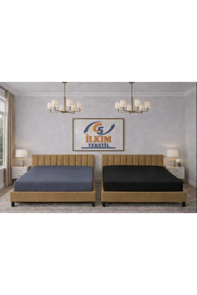 cs ilkim 2'li Comford Penye Çarşaf fitted (160x200) ürün görseli 1
