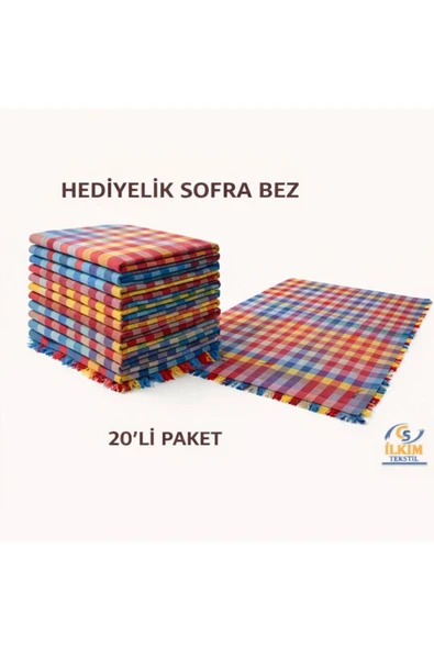 cs ilkim SOFRA BEZİ KARIŞIKRENK 20 ADET , 140 x 140 ürün görseli 1
