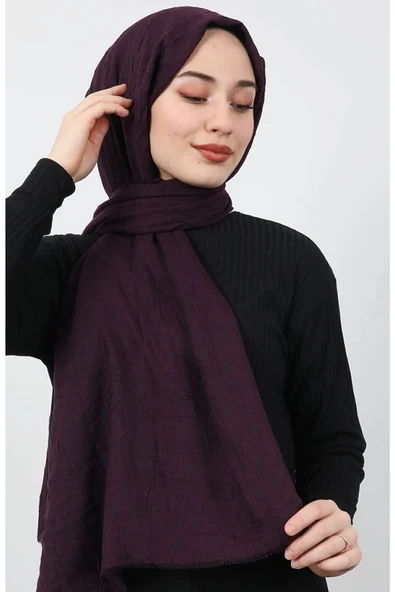 Mides scarf Bambu Kraş Şal Modeli - Resim 3