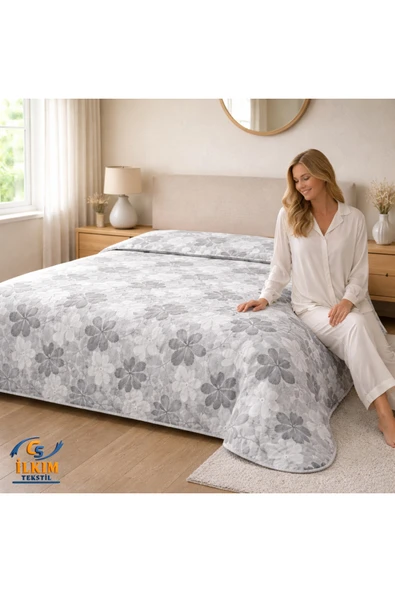 cs ilkim Kapitone Pamuklu Tek Kişilik, Çok Amaçlı Yatak Örtüsü / Pike 160 x 220 cm (YENİ MODEL) ürün görseli 1