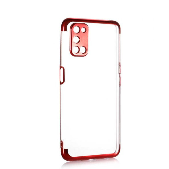 Oppo A72 Kılıf İnce Köşeleri Renkli Şeffaf Silikon ürün görseli 1