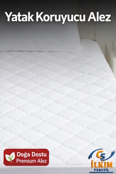 cs ilkim Kapitone Fitted Yatak Koruyucu Alez Kapitoneli Microfiber Yatak Alezi ürün görseli 1