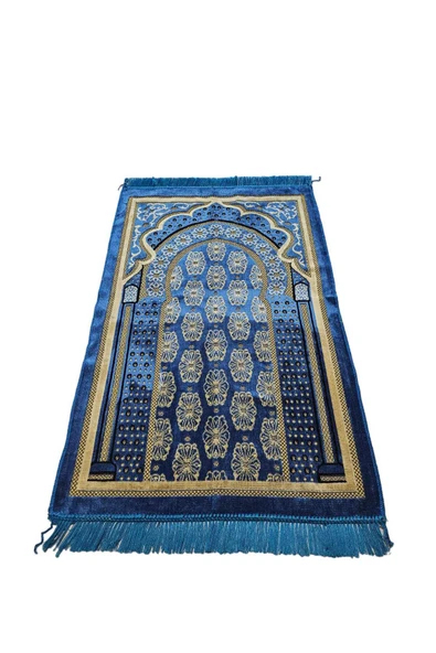 AL HANNAN TEX Kadife Namaz Seccadesi Lüx-mavi rengi ürün görseli 1