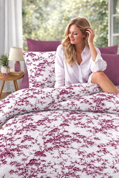 cs ilkim %100 Pamuk Ağaç Desen Çift Kişilik Pike 200*240 cm (YENİ MODEL) ürün görseli 1