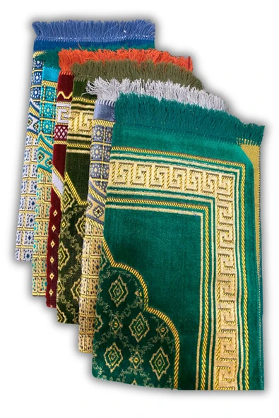 Buhara Tekstil Kadife Seccade Kaliteli Şpinger Hac Umre Mevlid Hediyelik ürün görseli 1