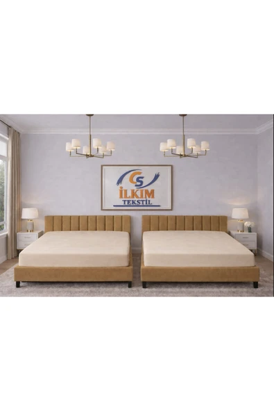 cs ilkim 2'li Comford Penye Çarşaf fitted (200x200) ürün görseli 1