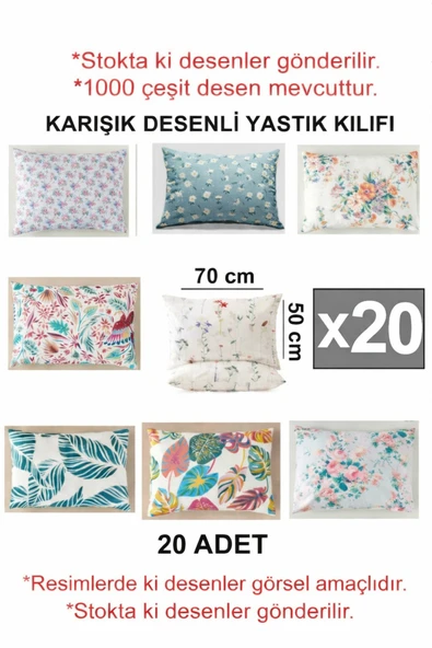 cs ilkim Vie En Cotton Karışık Desenli Yastık Kılıfı,Düğünlük Dağıtmalık Okuluk,Gündelik Kullanımlık ürün görseli 1